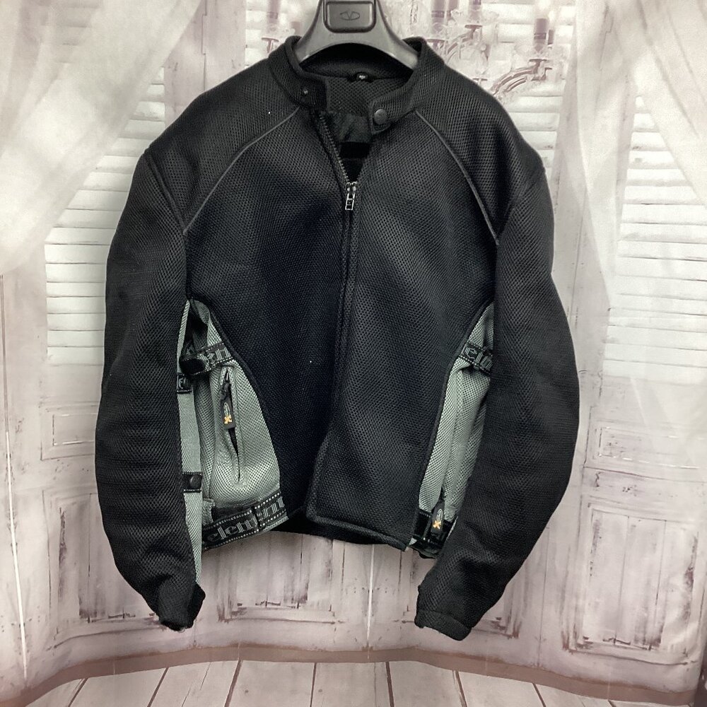 Xelement CF505 Phantom Rider Black Advanced Mesh Sports Motorcycle Jacket L